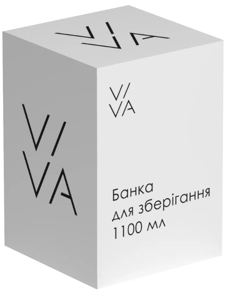 Банка Viva скляна 1,1 л з дерев'яною кришкою