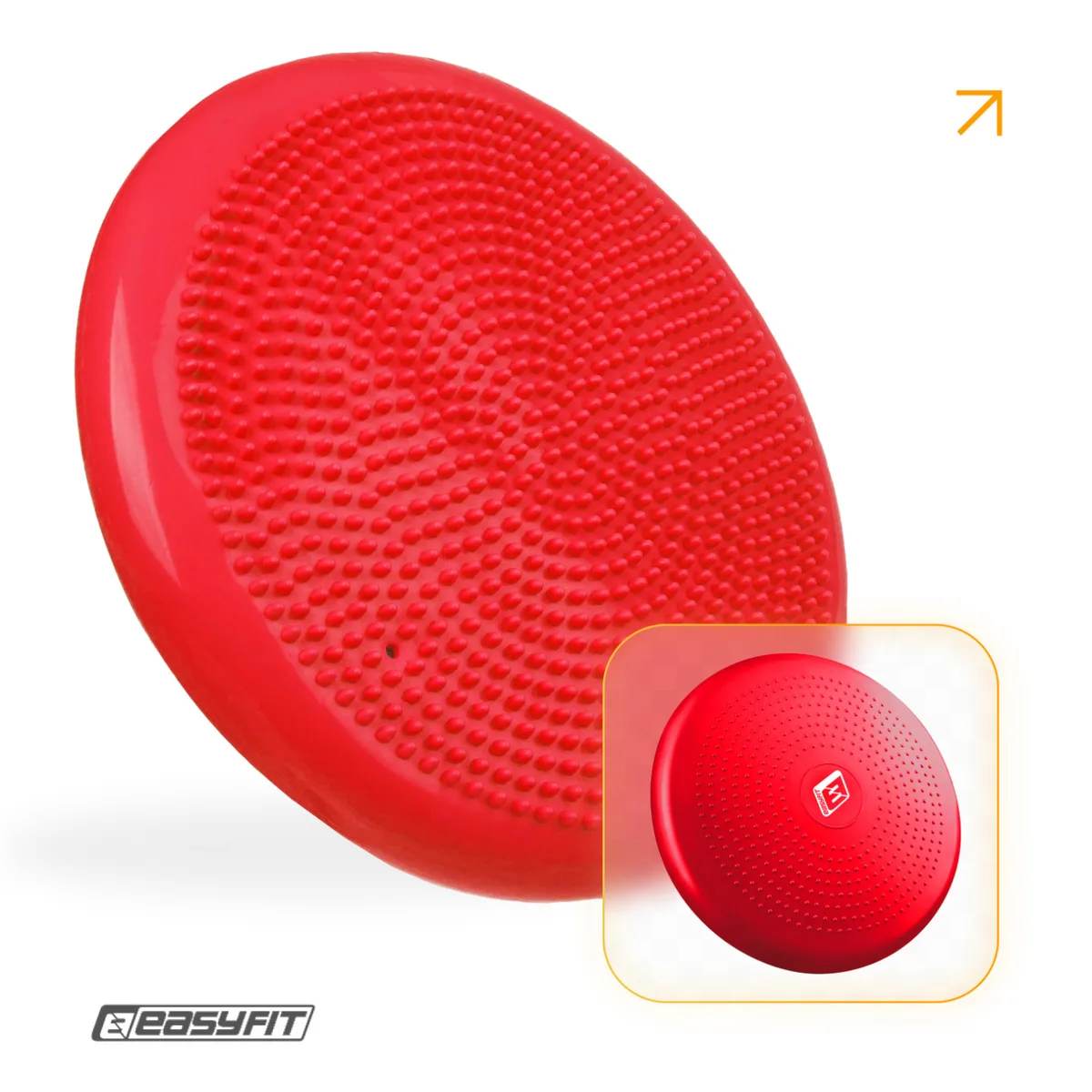 Балансувальна подушка масажна EasyFit гума 33 см Червона