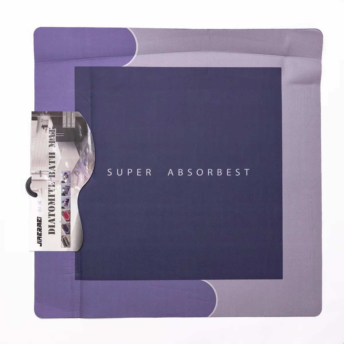 Килимок для ванної Super Absorbest діатомітовий 58х58 см чорний