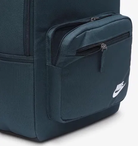 Рюкзак NIKE 100% полiестер 43x30x15 см темно-зелений 23L унісекс