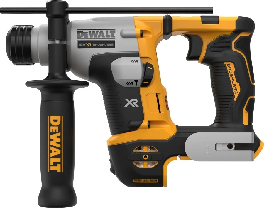 Акумуляторний перфоратор DeWalt SDS PLUS 18В XR 1.4Дж, 0-1060 об/хв, 0-4980 ударів/хв, 2 режими, 1.8 кг, без батареї та зарядного