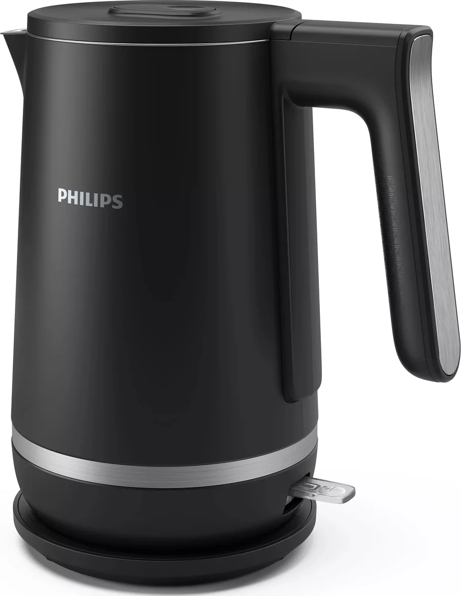 Електричний чайник Philips з подвійними стінками, об'ємом 1.7 л, Strix, чорний.