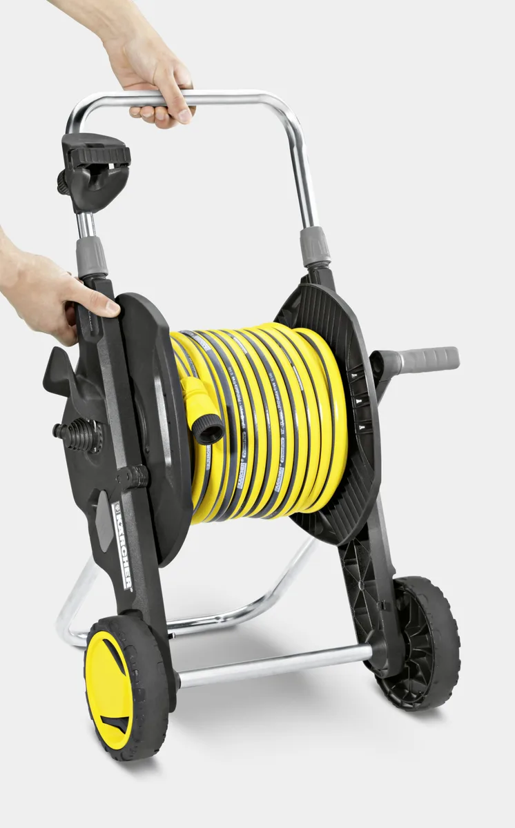 Катушка для шланга Karcher "HT 4500", складная, с регулируемой высотой ручки, длина шланга: 50 м (1/2" и 5/8")