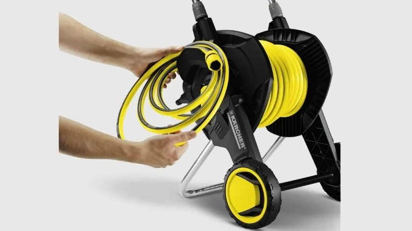 Катушка для шланга Karcher "HT 4500", складная, с регулируемой высотой ручки, длина шланга: 50 м (1/2" и 5/8")