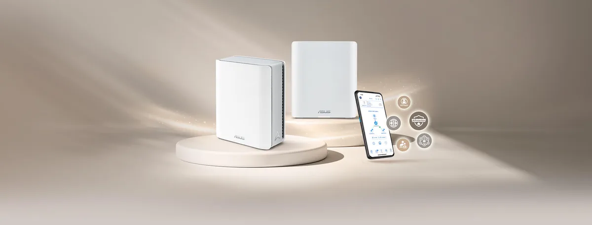 WiFi Mesh система ASUS белая 2 5 Гбит в секунду 7 антенн 14 Гбит в секунду 6 ГГц