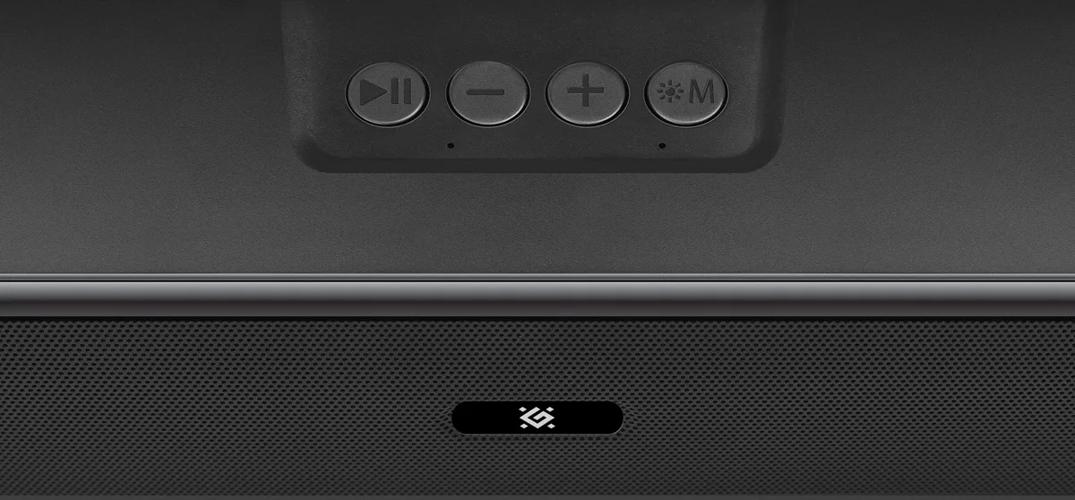 Акустика Defender 2 канали 16 Вт Bluetooth 5.3 Чорна 65х65х370 мм