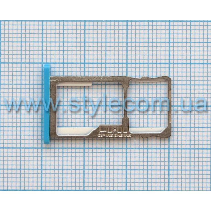 Держатель Sim-карты Meizu высококачественный синий.