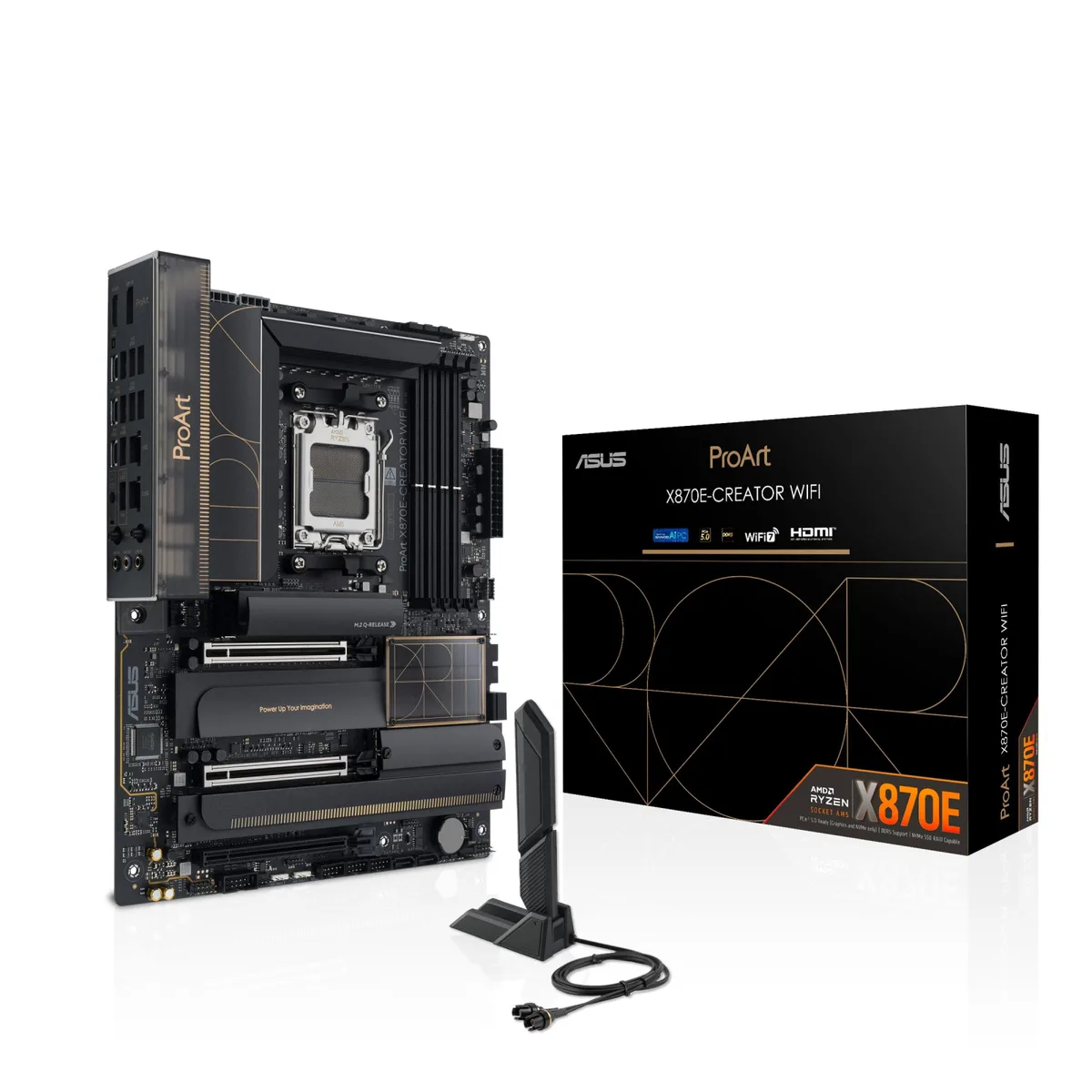 Материнcька плата ASUS PROART X870E-CREATOR WIFI sAM5 X870E 4xDDR5 M.2 HDMI Wi-Fi BT ATX