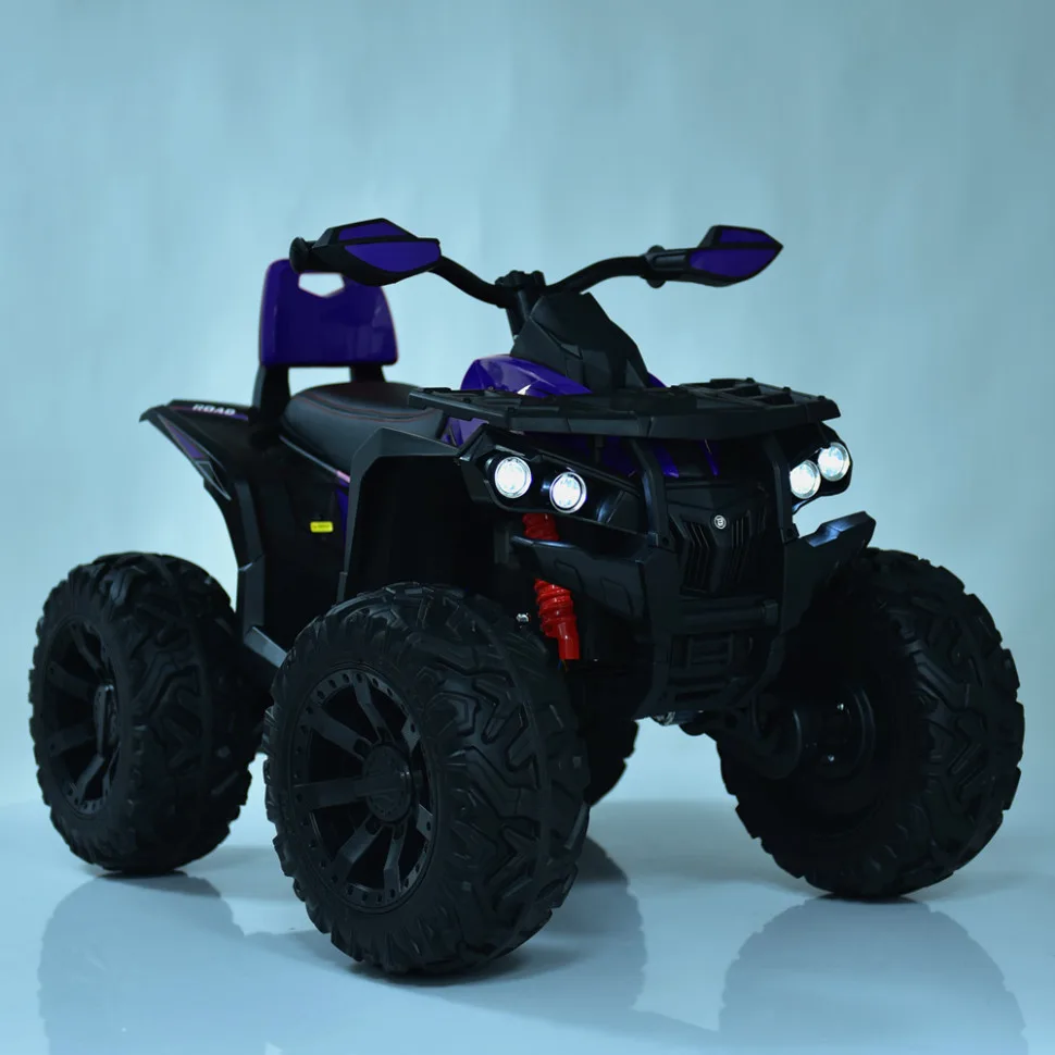 Дитячий електроквадроцикл Bambi Racer шкіра 103х70х71 см коричневий до 30 кг