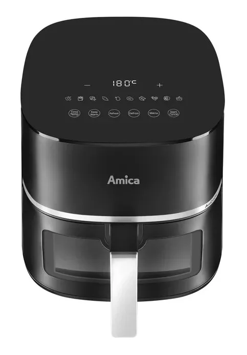 Мультикухня Amica 1600Вт, 5.2л чаша, сенсорне управління, 10 автоматичних програм, пластиковий корпус, чорний.