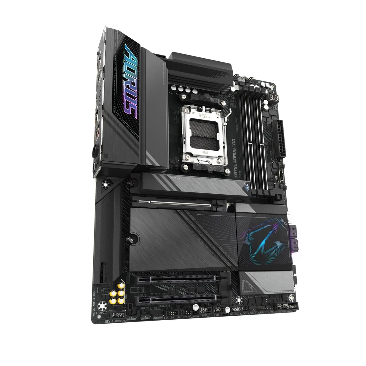 Материнская плата GIGABYTE X870E AORUS PRO sAM5 X870 4xDDR5 M.2 HDMI DP Wi-Fi BT ATX