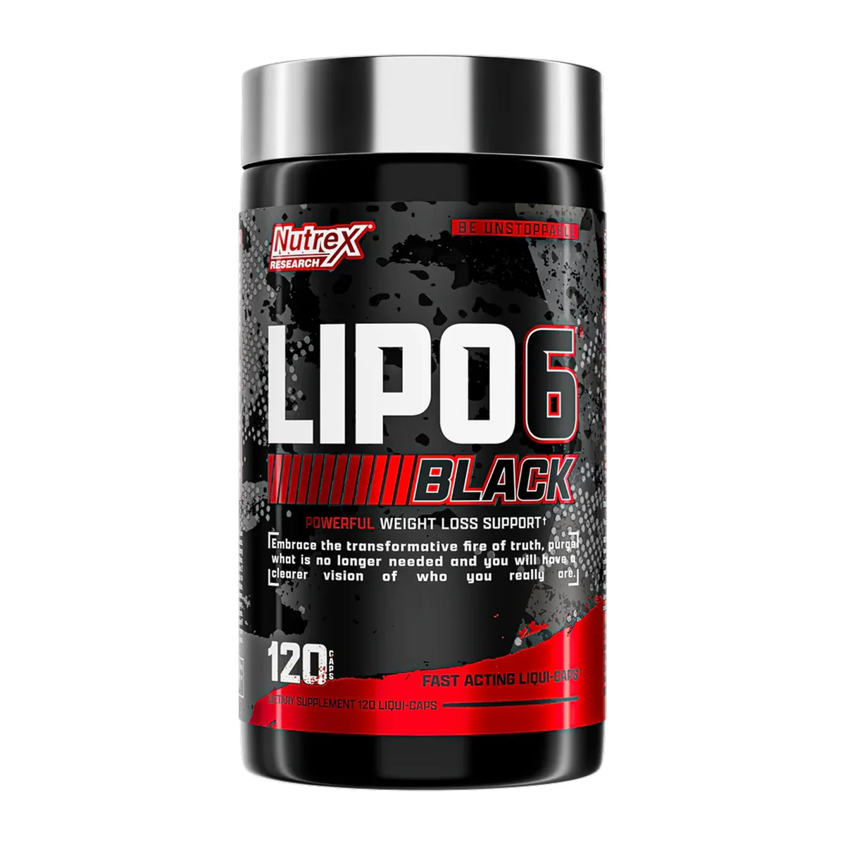 Nutrex Lipo 6 Black Maximum Potency 120 капсул Жидкі капсули Жироспалювач