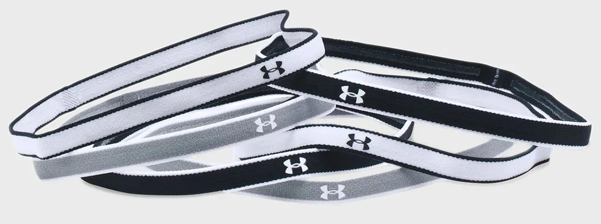 Пов'язка на голову Under Armour Нейлон 74% Спандекс 10% UNI Чорно-білий 6 шт