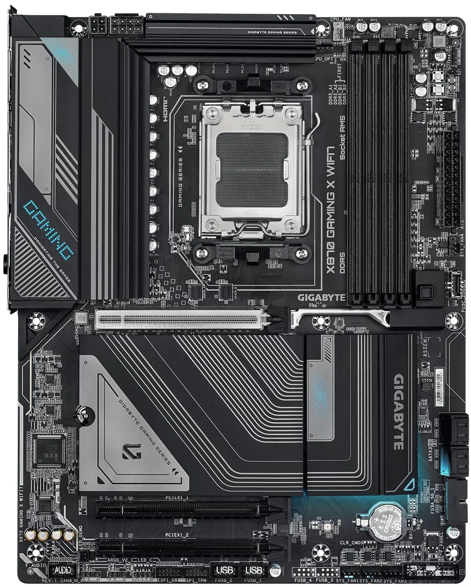 Материнська плата GIGABYTE X870 GAMING X WIFI7 sAM5 X870 4xDDR5 M.2 HDMI Type-C Wi-Fi BT ATX