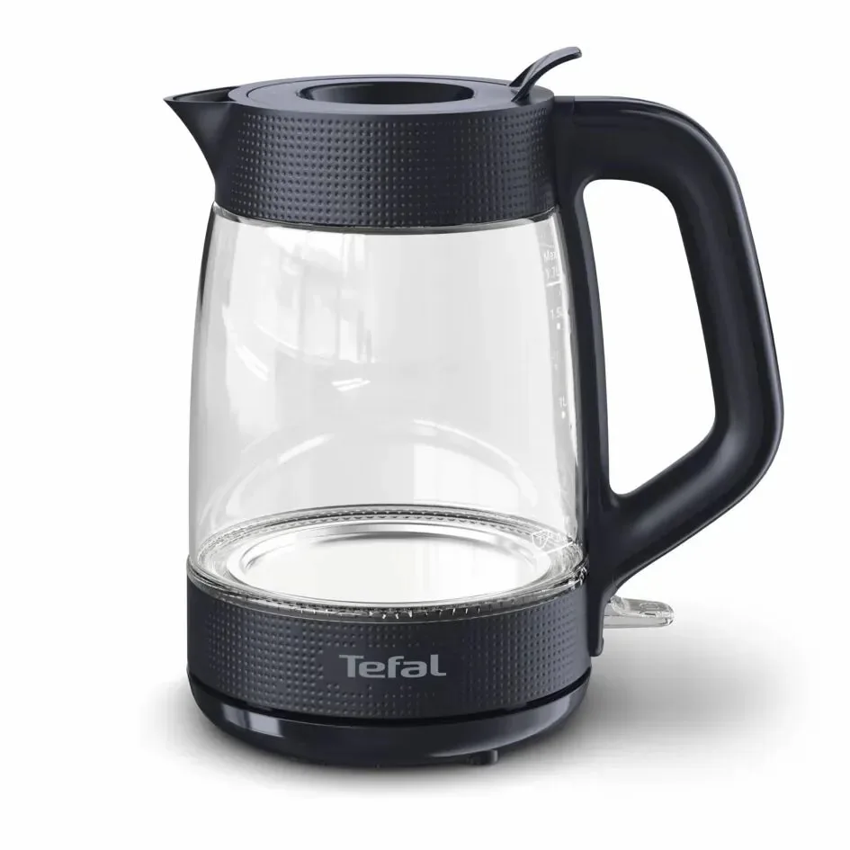 Электрочайник Tefal стекло 1 7 л черный 2000 Вт с подсветкой