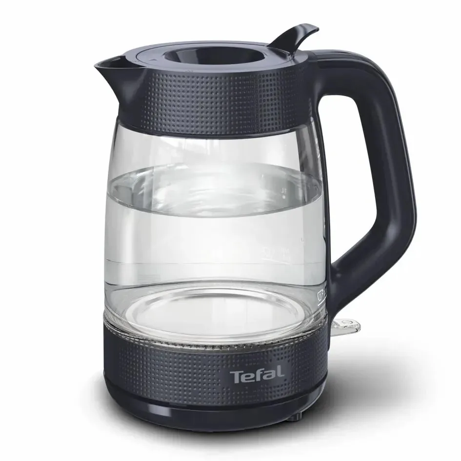 Электрочайник Tefal стекло 1 7 л черный 2000 Вт с подсветкой