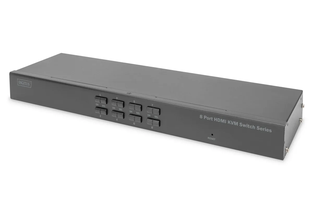 Комутатор DIGITUS 19' HDMI KVM, 8 Port, 4K