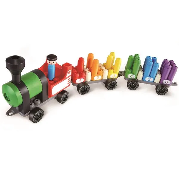 Конструктор PolyM 63 деталі пластиковий різнокольоровий