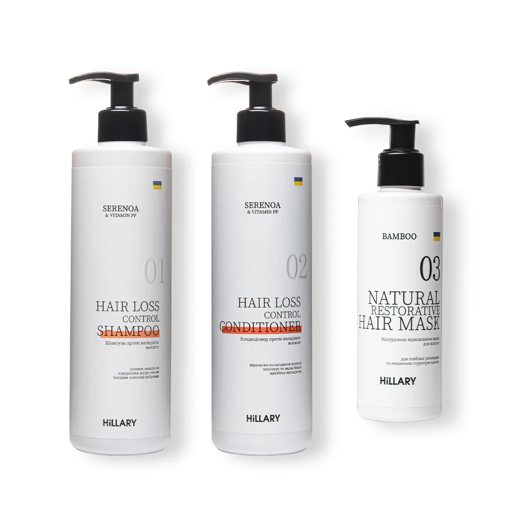 Комплекс Serenoa & РР Hair Loss Control + Натуральна маска Bamboo