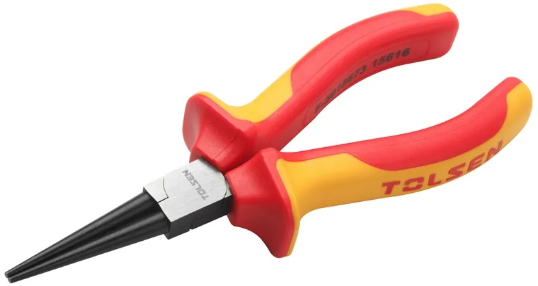 Круглогубці Tolsen Premium VDE, ізоляційні, 160мм.