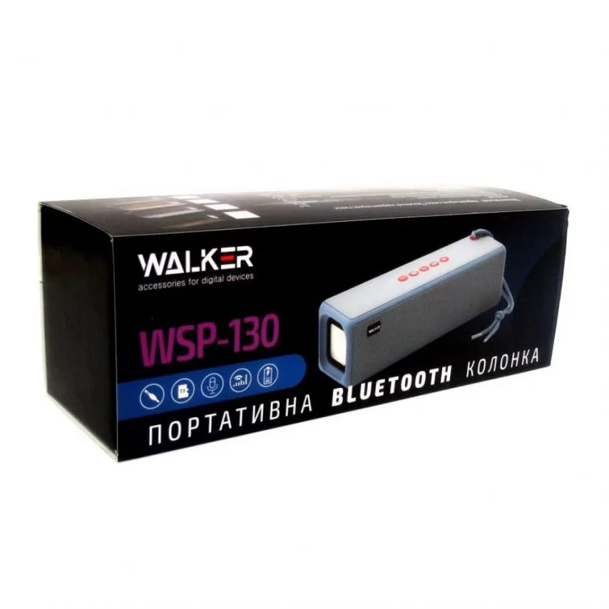 Портативна колонка WALKER ABS 204х71х62 мм Зелена