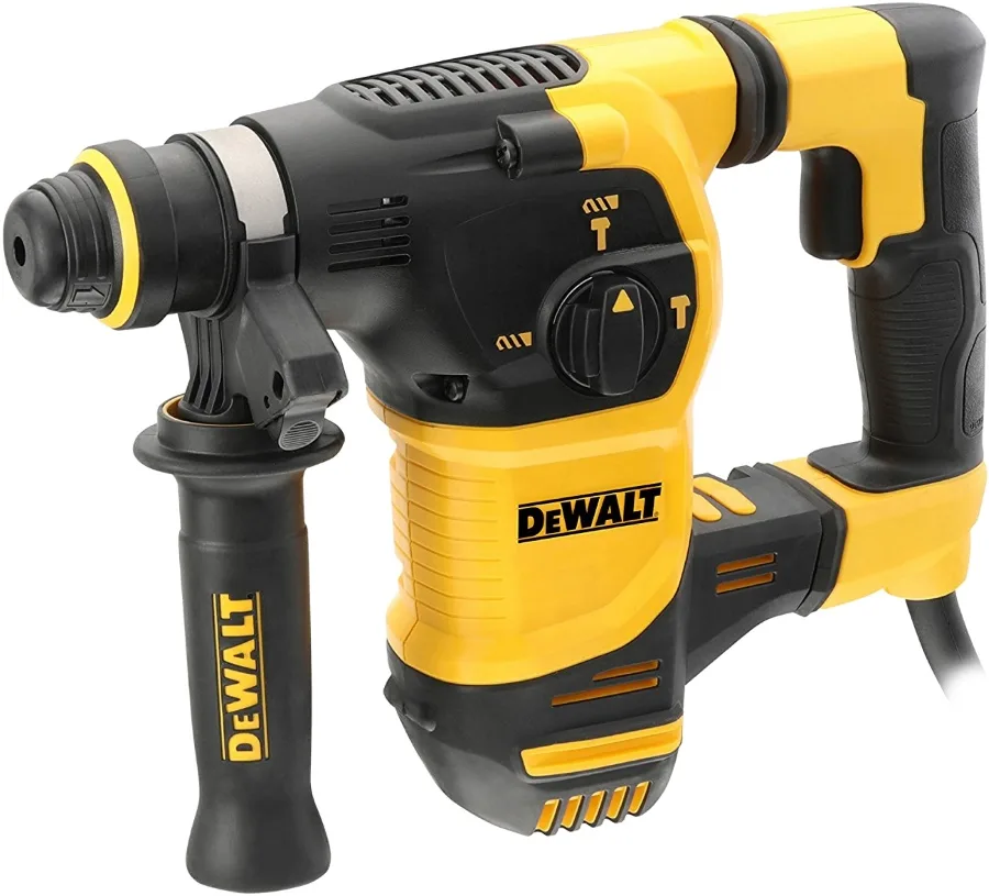 Перфоратор DeWALT SDS-Plus 950Вт, 3.5Дж, 0-5200уд/хв, 0-1150об/хв, 3 режими, у кейсі, 3.7кг