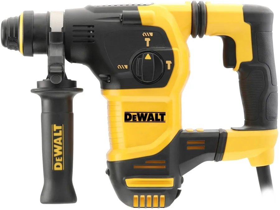 Перфоратор DeWALT SDS-Plus 950Вт, 3.5Дж, 0-5200уд/хв, 0-1150об/хв, 3 режими, у кейсі, 3.7кг