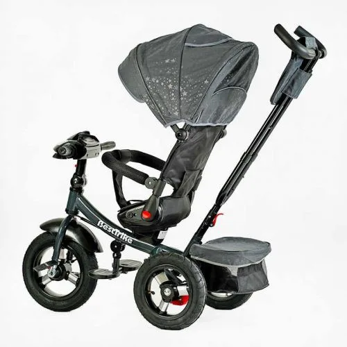 Велосипед-коляска Best Trike з поворотним сидінням та батьківським контролем для дітей із музичною панеллю.