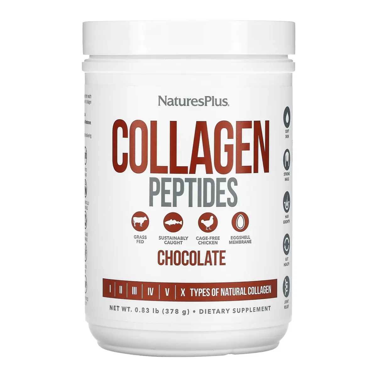 Колагенові пептиди Nature's Plus шоколад 378 г без ГМО