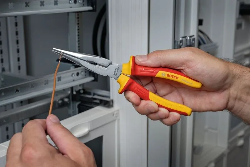Набір VDE плоскогубців Bosch Professional комбіновані ергономічні для електромонтажу бокорізи 1000В