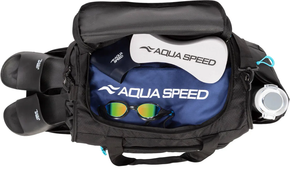Спортивна сумка AQUA SPEED поліестер L чорна 55x26x30 см 43 л