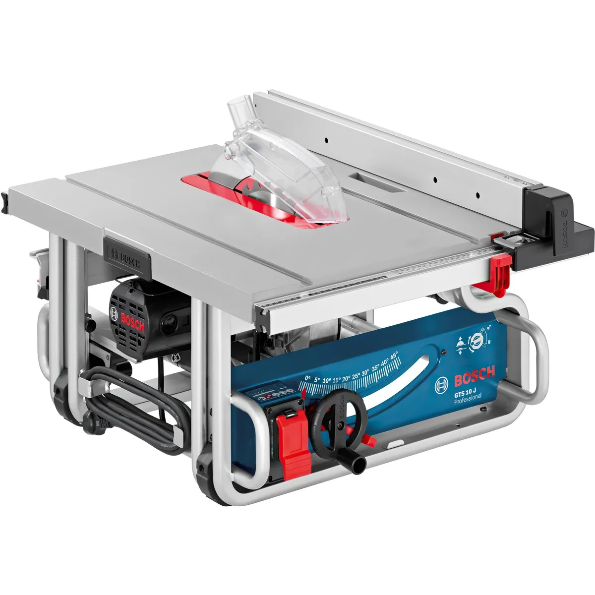 Стіл для розпилювання Bosch Professional GTS 10 J, 1800 Вт, диск 254 мм, 3650 об/хв, вага 26 кг.
