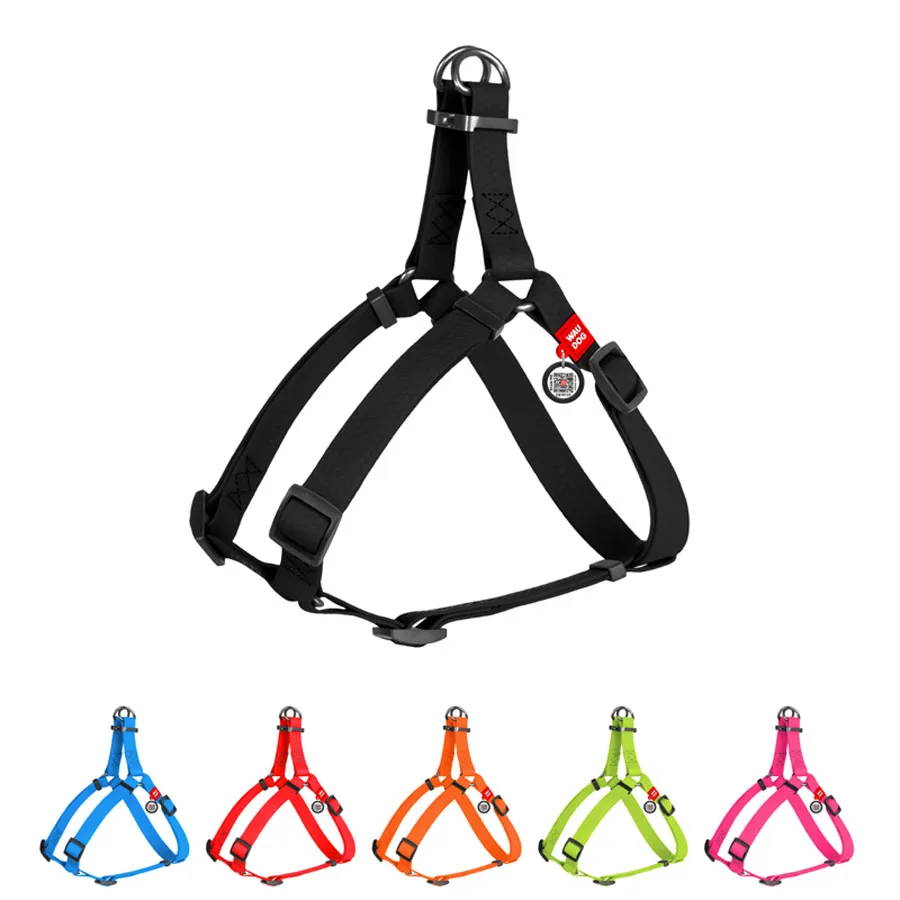 Шлея WAUDOG Waterproof S 15 мм водостійка металевий фастекс Collartex 40-55 см чорна