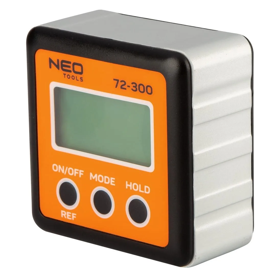 Кутомір Neo Tools, точність ±0.1°, 4 режиму вимірювання, магнітний.
