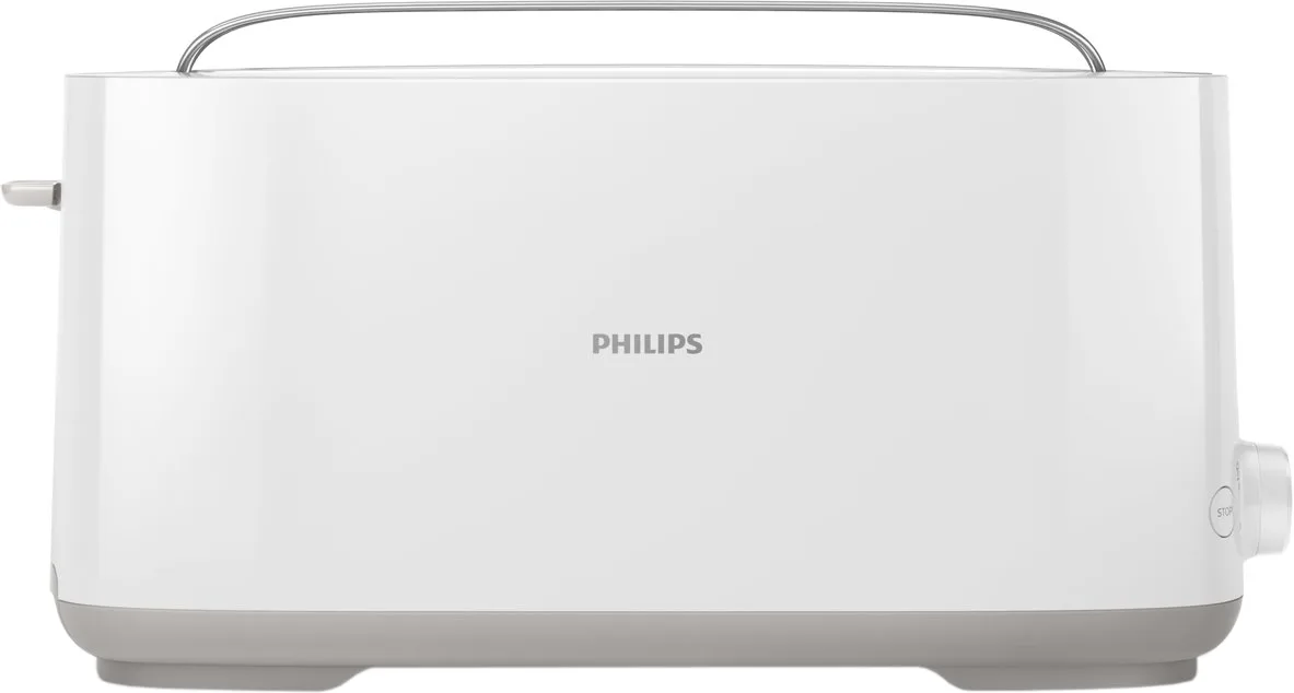 Тостер Philips пластик 1 отделение белый 870Вт