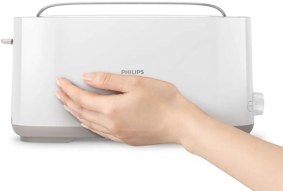 Тостер Philips пластик 1 отделение белый 870Вт