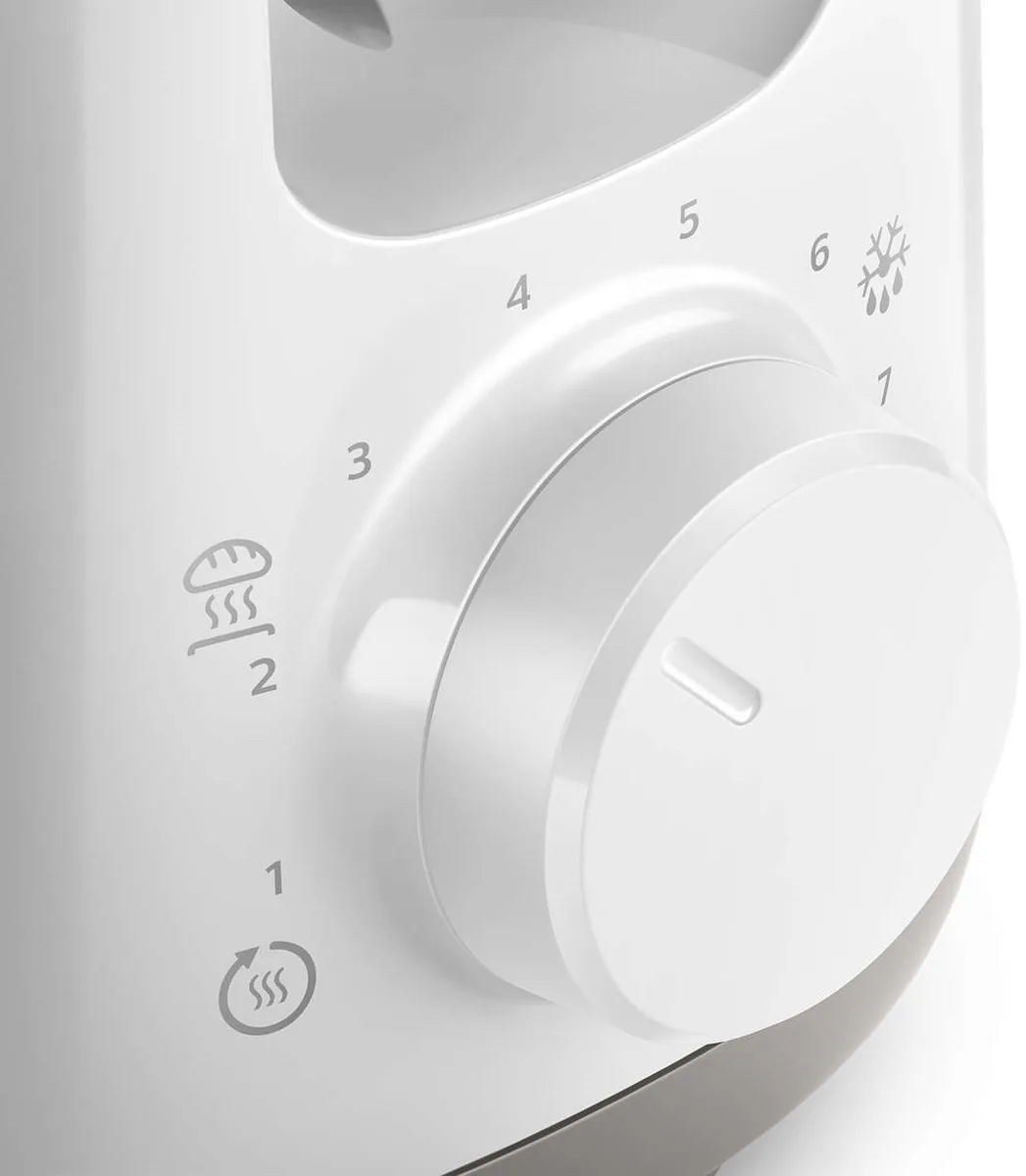 Тостер Philips пластик 1 отделение белый 870Вт