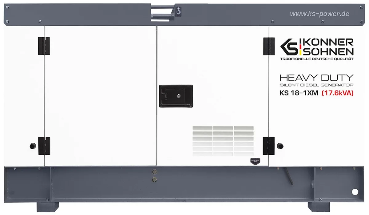 Дизельний генератор KonnerSohnen KS 18-1XM, 230В, 17.6кВт, з електростартером, двигун Xinchai, вага 732кг.