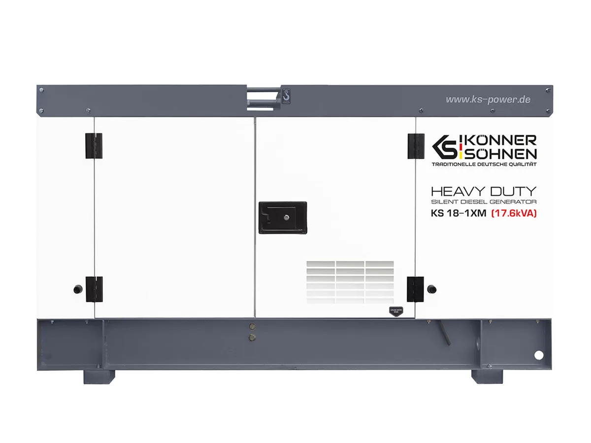 Дизельний генератор KonnerSohnen KS 18-1XM, 230В, 17.6кВт, з електростартером, двигун Xinchai, вага 732кг.