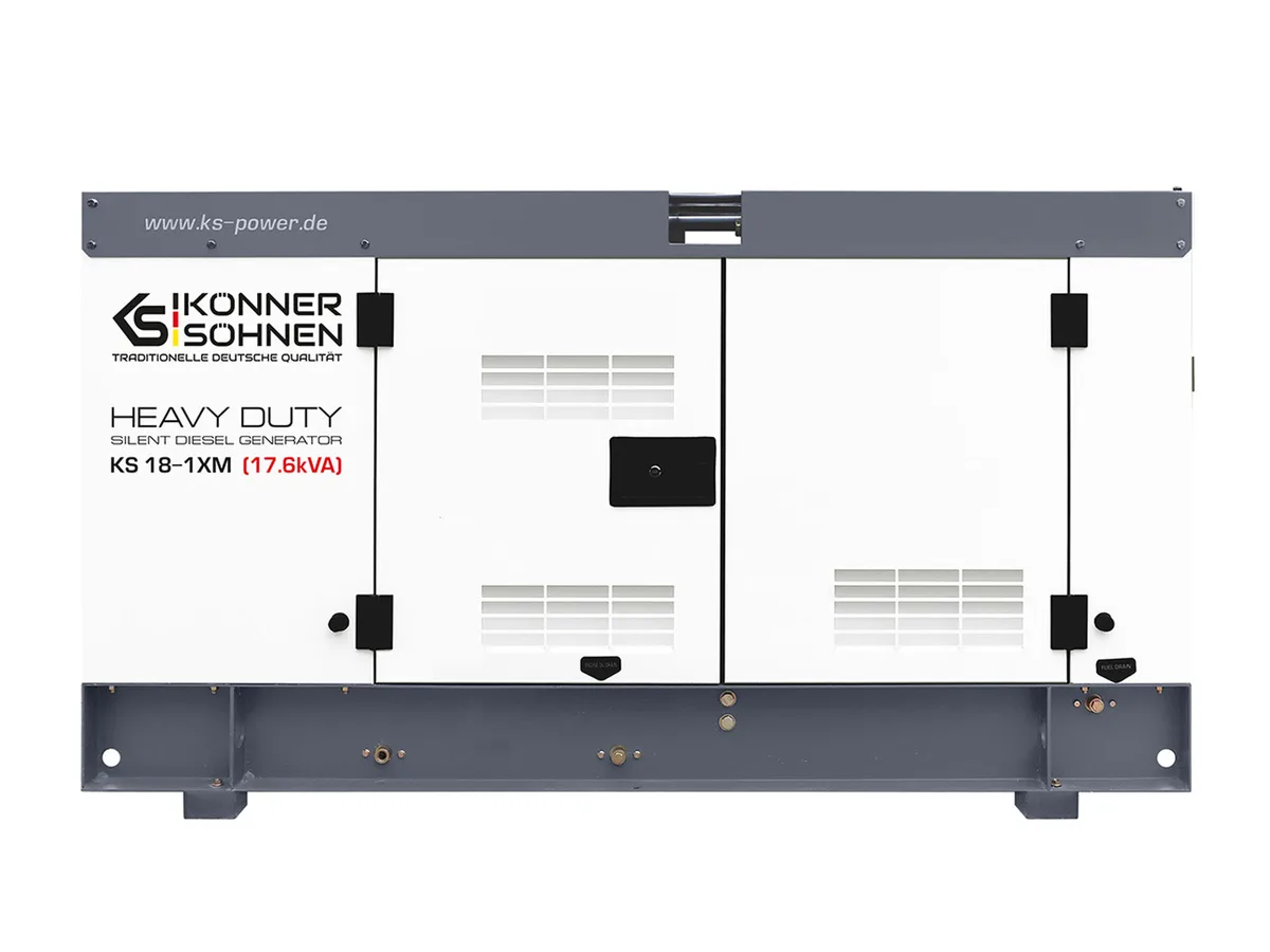 Дизельний генератор KonnerSohnen KS 18-1XM, 230В, 17.6кВт, з електростартером, двигун Xinchai, вага 732кг.