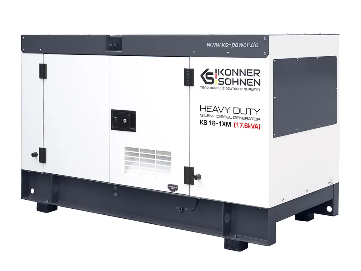 Дизельний генератор KonnerSohnen KS 18-1XM, 230В, 17.6кВт, з електростартером, двигун Xinchai, вага 732кг.