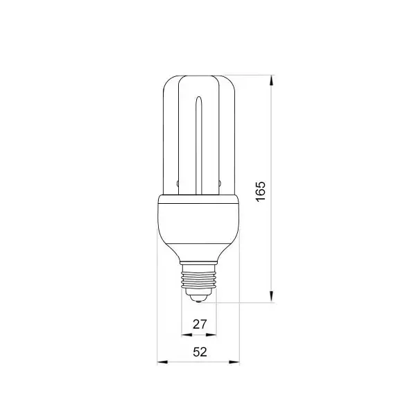 УФ лампа Silvania 20W E27 165х135 мм Чорна