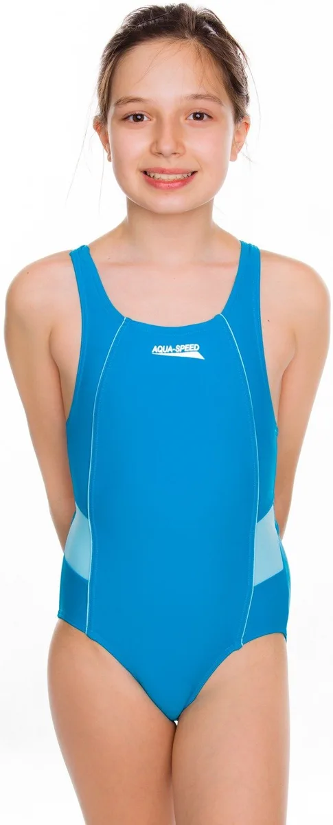 Купальник Aqua Speed поліамід 128 см блакитний для дівчат