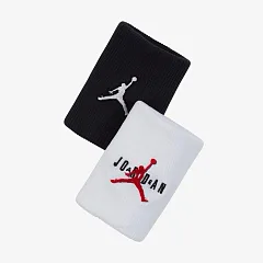 Напульсники Nike 95% нейлон 5% гума OSFM чорний білий червоний 2 шт