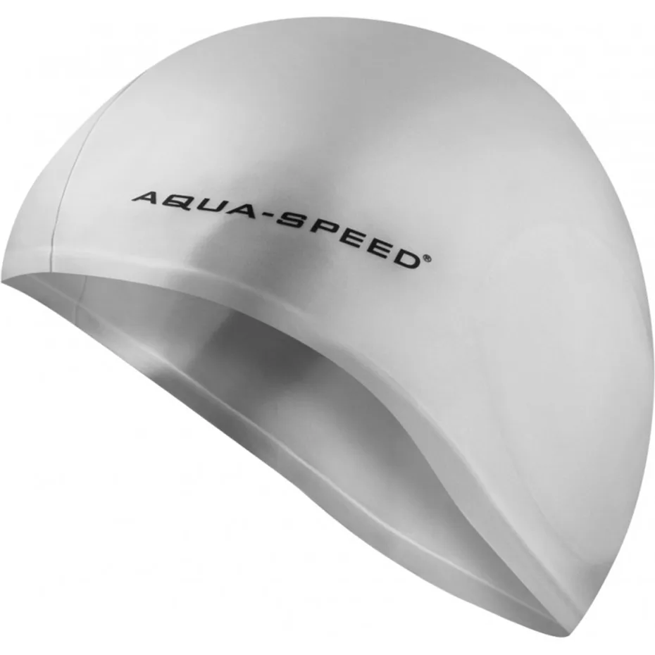 Шапка для плавання Aqua Speed силіконова OSFM срібляста