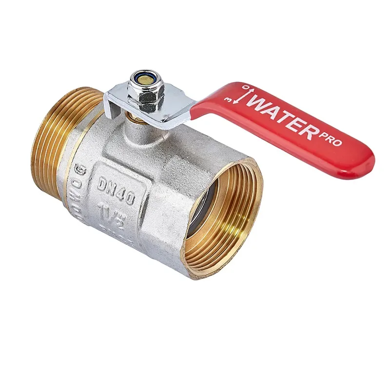 Кран шаровой WATERPRO латунный 1 1/2 дюйма стальной