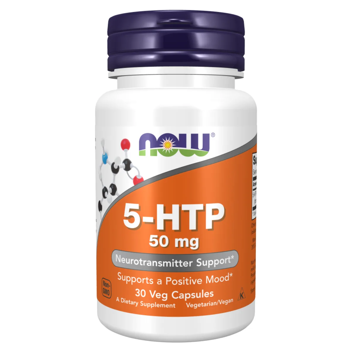 5-HTP 50мг вегетаріанські капсули 30 шт Now Foods