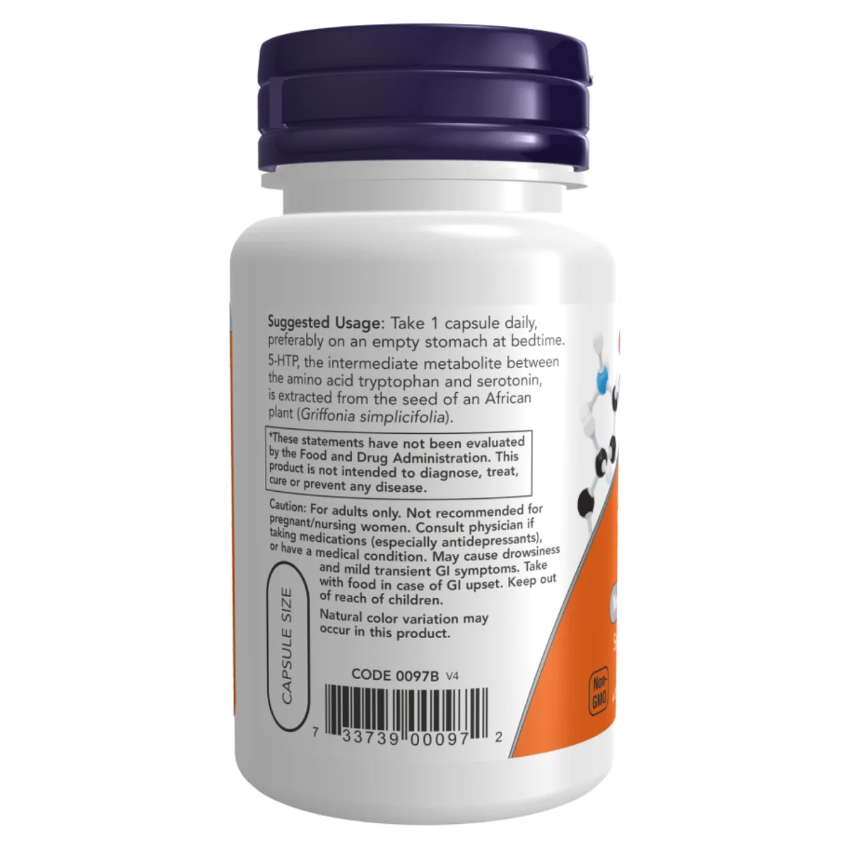 5-HTP 50мг вегетаріанські капсули 30 шт Now Foods