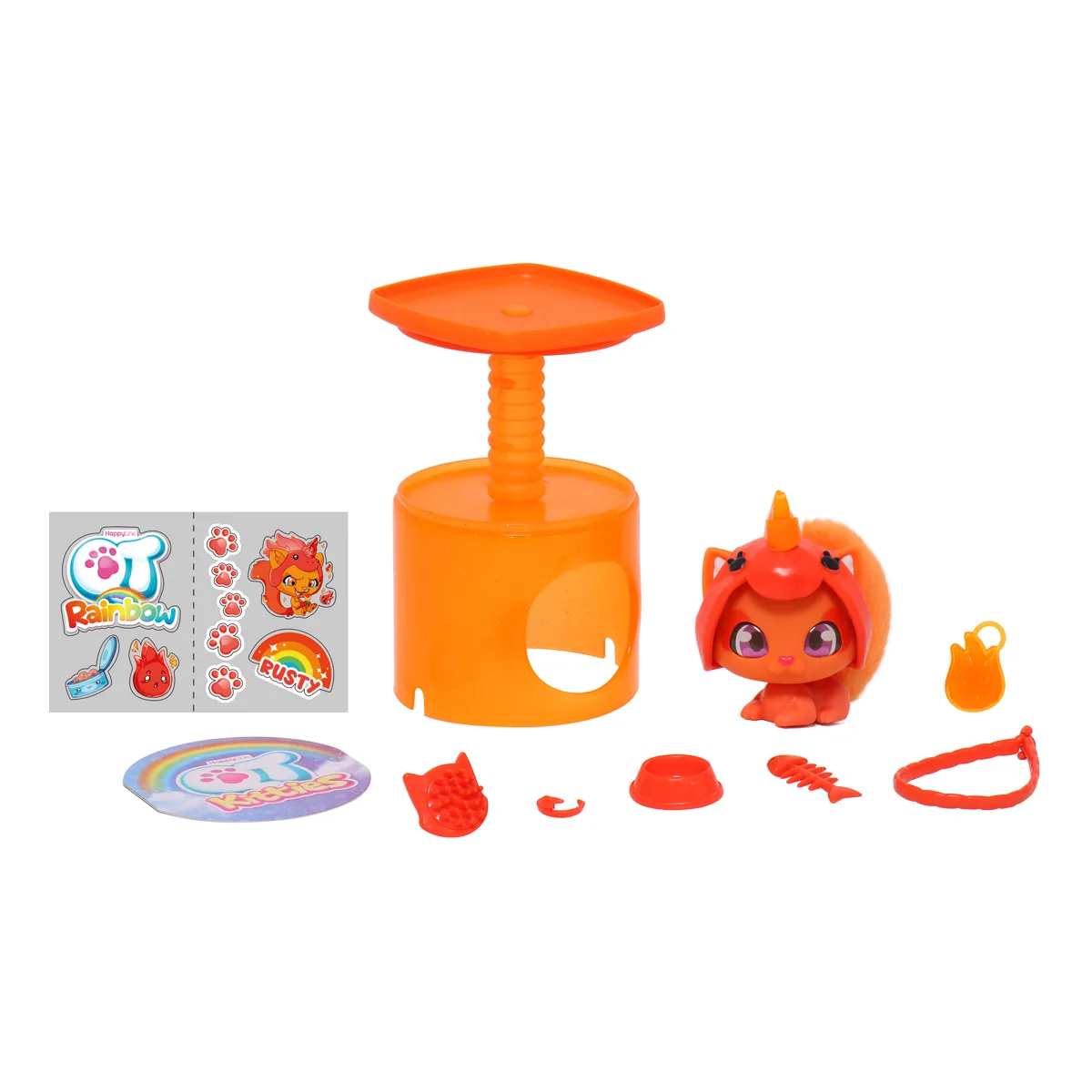 Игровой набор QT Kitties пластик 34х26х23 см Котенок Расти