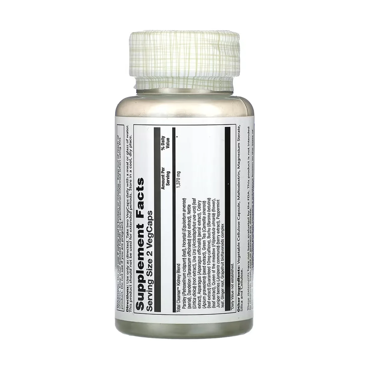 Total Cleanse Kidney Solaray 60 капсул рослинна целюлоза